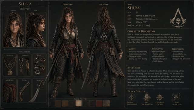 3D Gaming Character Sheet Prompt preview