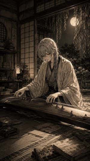 Moonlit Koto Player preview