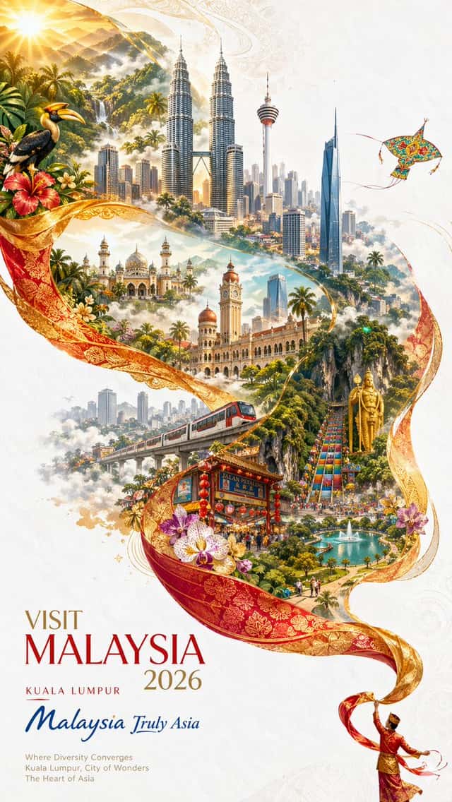 Visit Malaysia 2026 Travel Poster preview