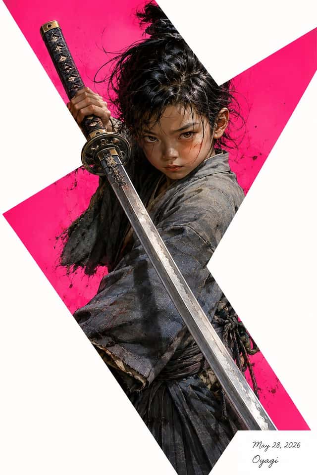 Censored Samurai Editorial Poster preview