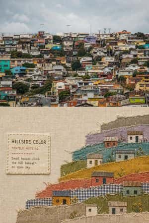 Fabric Collage Travel Memory Poster preview