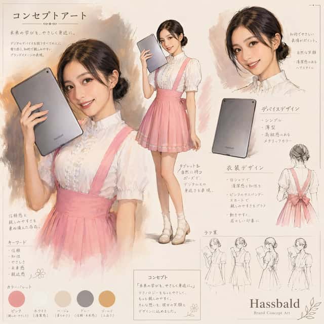 Japanese Tablet Brand Concept Sheet preview
