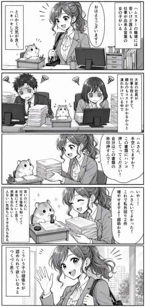 Office Hamster Manga Diary preview