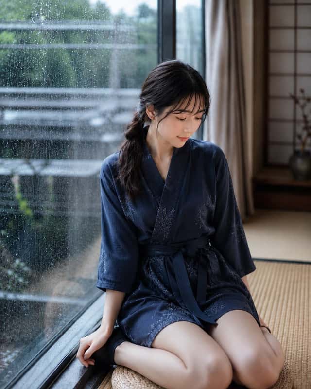 Rainy Day Japanese Inn Portrait preview