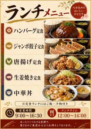 Japanese Lunch Menu Poster preview