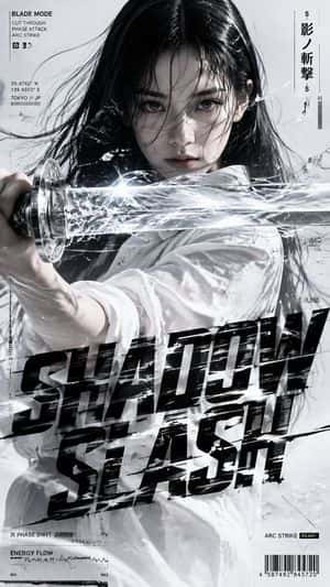 Shadow Slash Fashion Poster preview