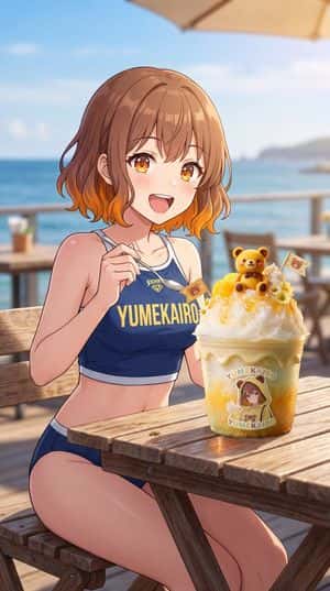 Anime Seaside Shaved Ice Swimsuit Girl preview