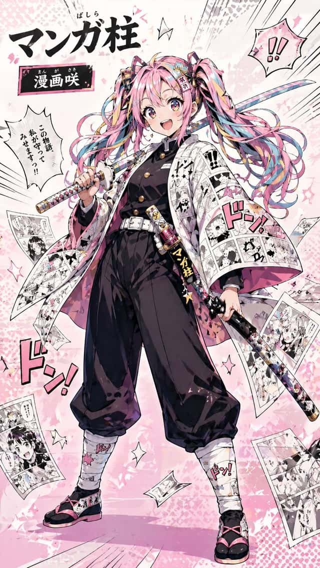 Manga Pillar Anime Character Poster preview