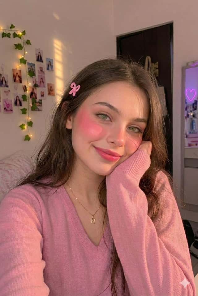 Cozy Bedroom Selfie Portrait preview