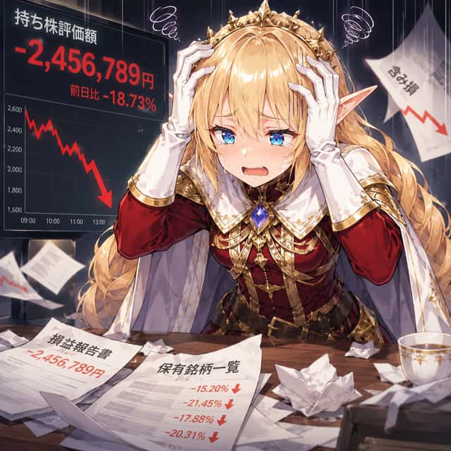 Elf Queen Stock Market Loss Panic preview