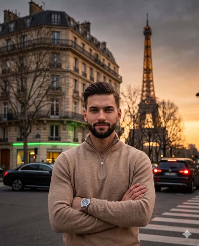 Parisian Twilight Lifestyle Portrait preview