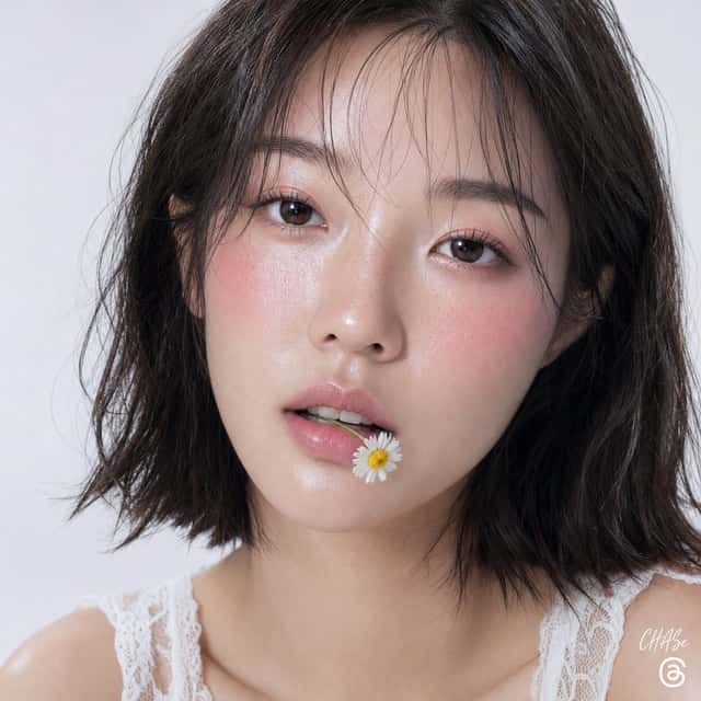Dewy Skin Beauty Portrait with Chamomile preview