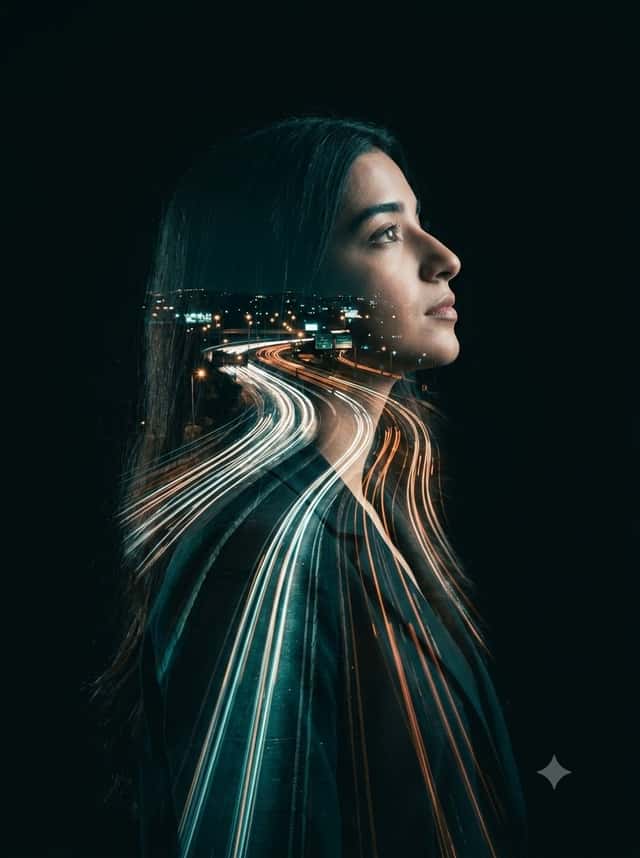 Double-Exposure Highway Portrait preview