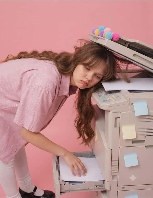 Pink Monochromatic Office Fashion Editorial preview
