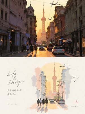 Artistic Collage Design Poster preview