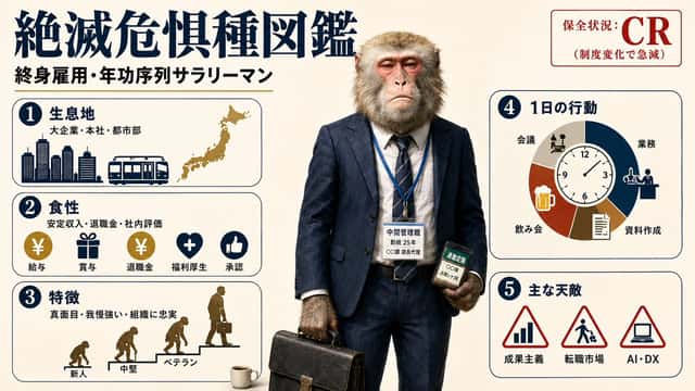 Endangered Salaryman Infographic preview
