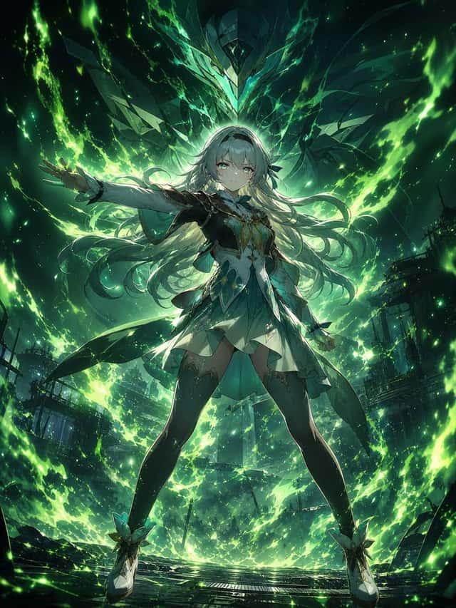 Emerald Anime Warrior Key Visual preview