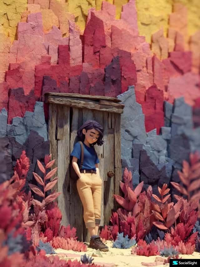 3D Animated Woman Portrait preview