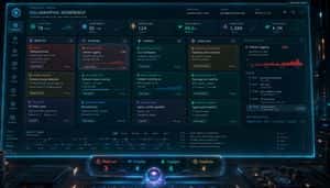 Holographic Sci-Fi Operations Dashboard preview
