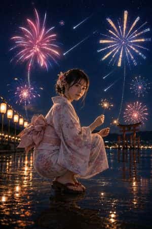 Summer Night Fireworks and Meteor Shower preview