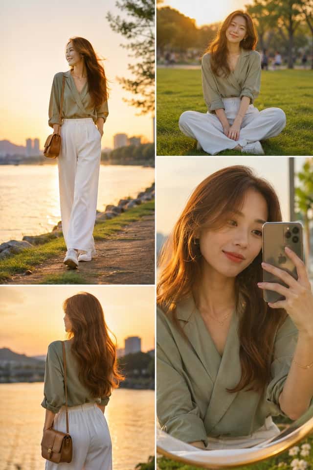 High Fashion Golden Hour Collage preview
