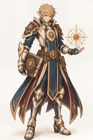 Elf Mage-Knight Character Design preview