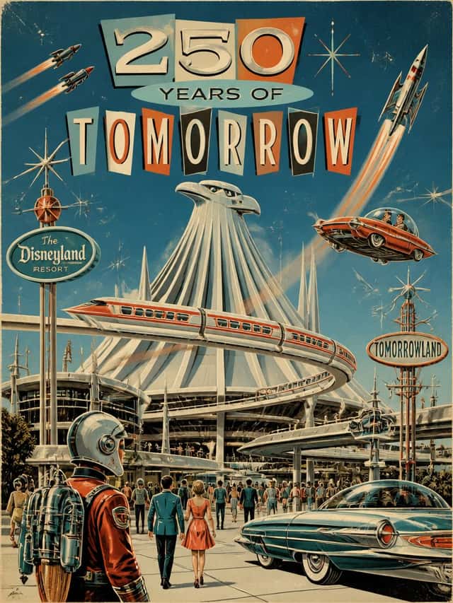 Tomorrowland Retro Streetwear Illustration preview