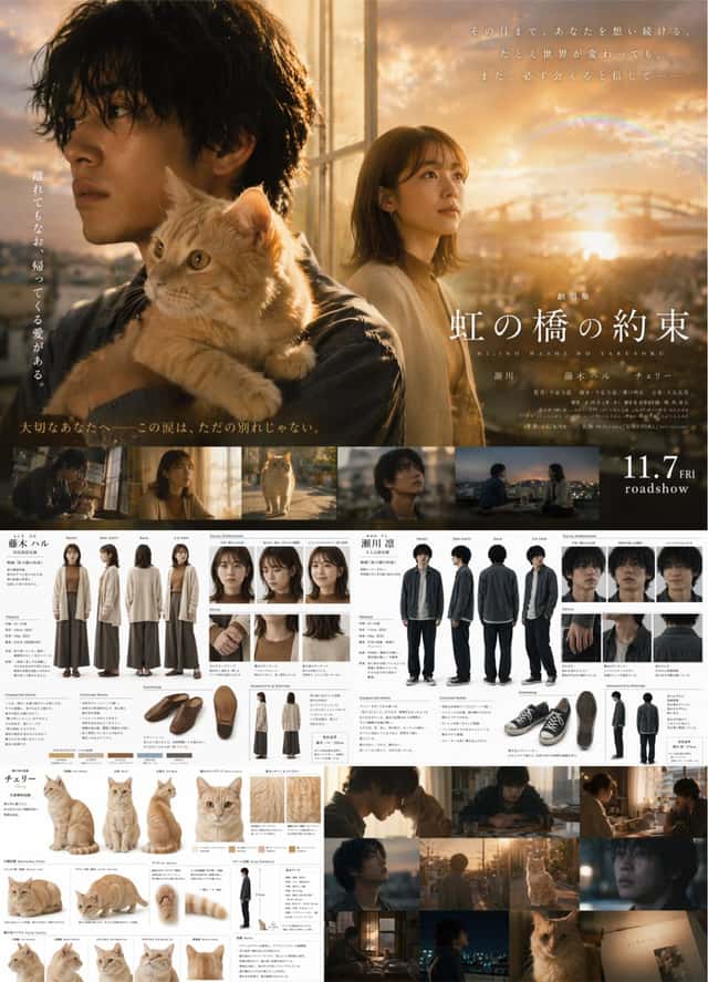 Live-Action Movie Poster & Character Sheet preview