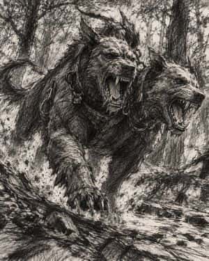 Charging Two-Headed Hellhound preview