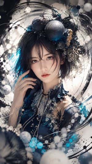 Surreal Celestial Couture Portrait preview