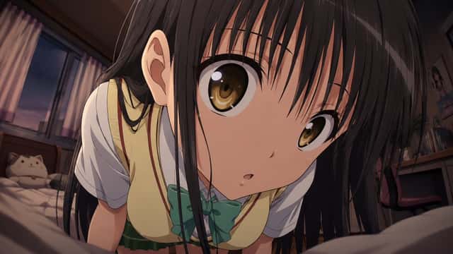 Cinematic Anime Schoolgirl Close-Up preview