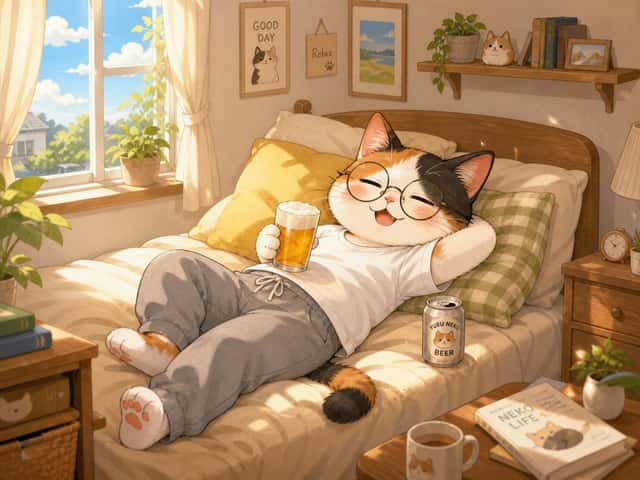 Cozy Cat Holiday Bedroom preview