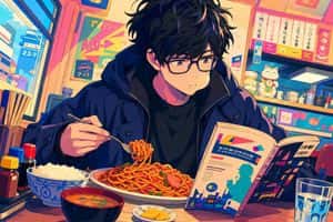 Anime Diner Munching Scene preview