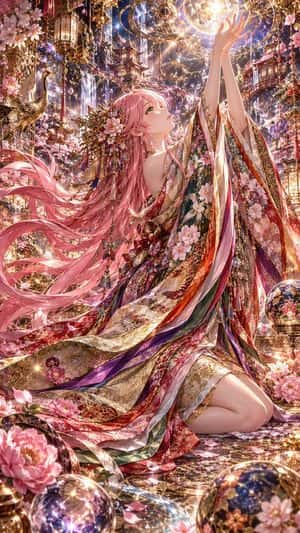 Celestial Sakura Kimono Maiden preview