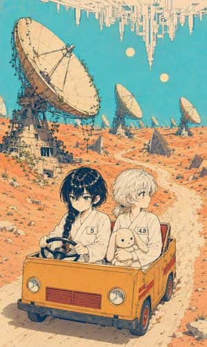 Retro Manga Desert Radio Observatory preview