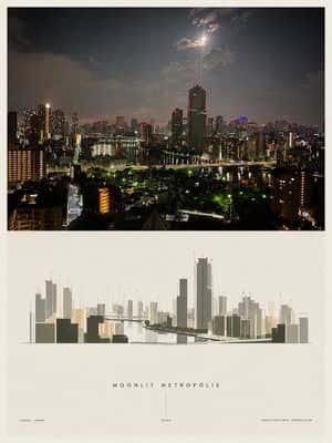 Moonlit Metropolis Poster preview