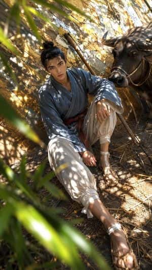 Hikoboshi Resting with Ox preview
