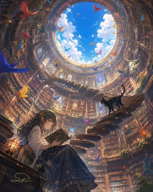 Cylindrical Fantasy Library preview