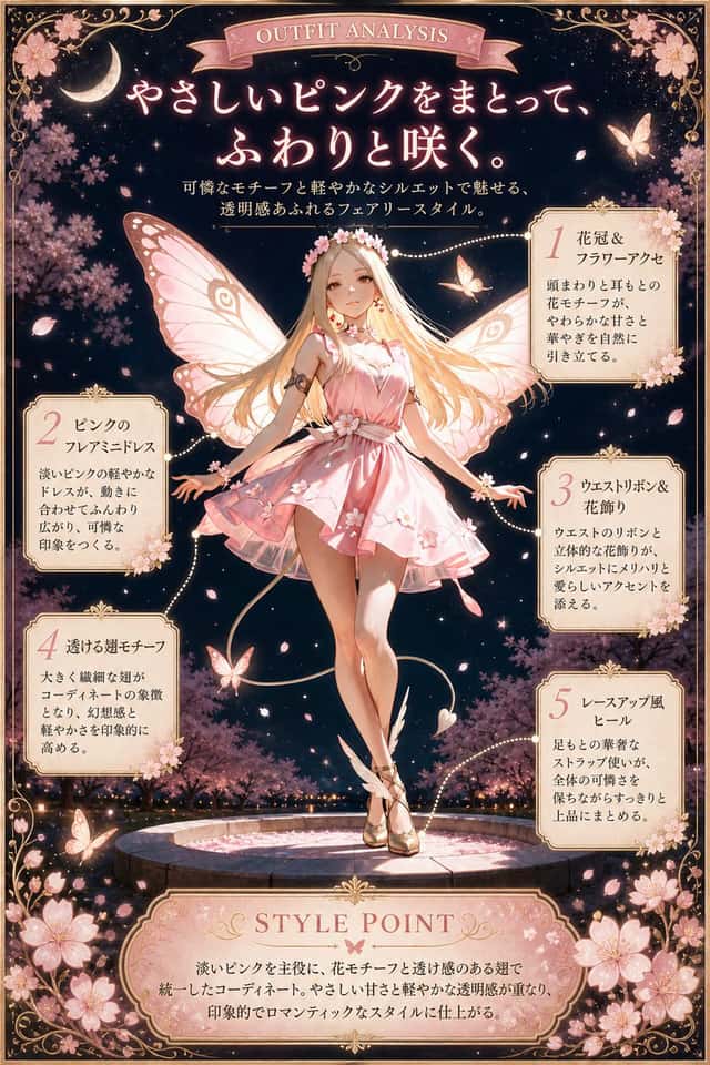Pink Fairy Outfit Analysis Poster preview