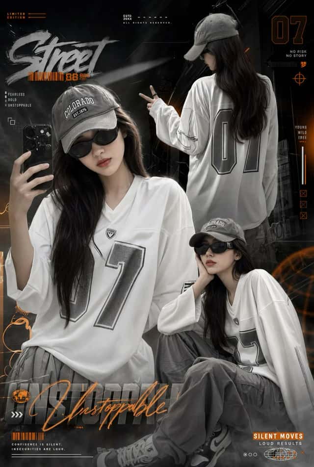 Urban Streetwear Girl Collage preview