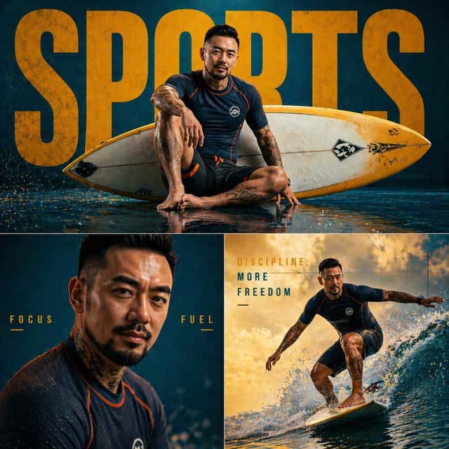 Fashion Sports Editorial Triptych preview