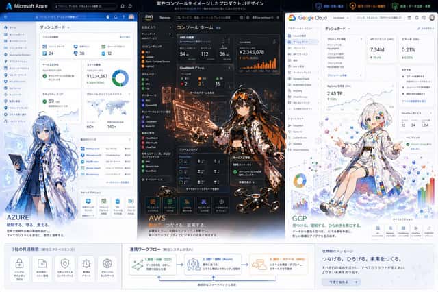 Tri-Cloud UI Anime Infographic preview