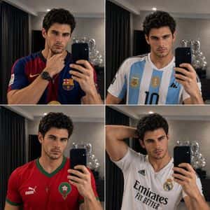 4-Panel Mirror Selfie Collage preview