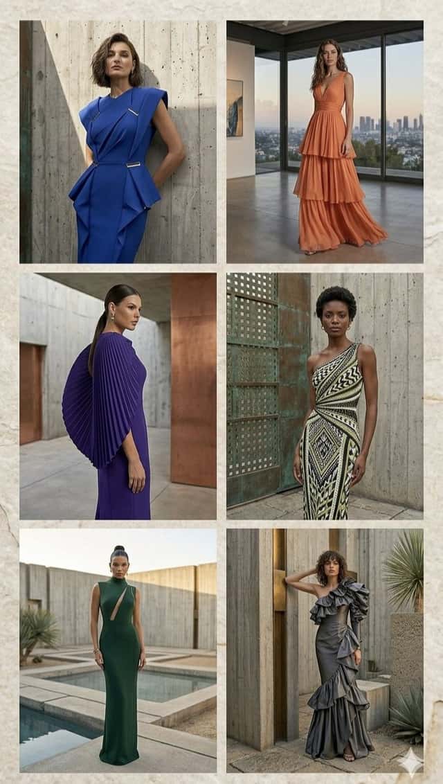 Architectural High-Fashion Gown Collage preview