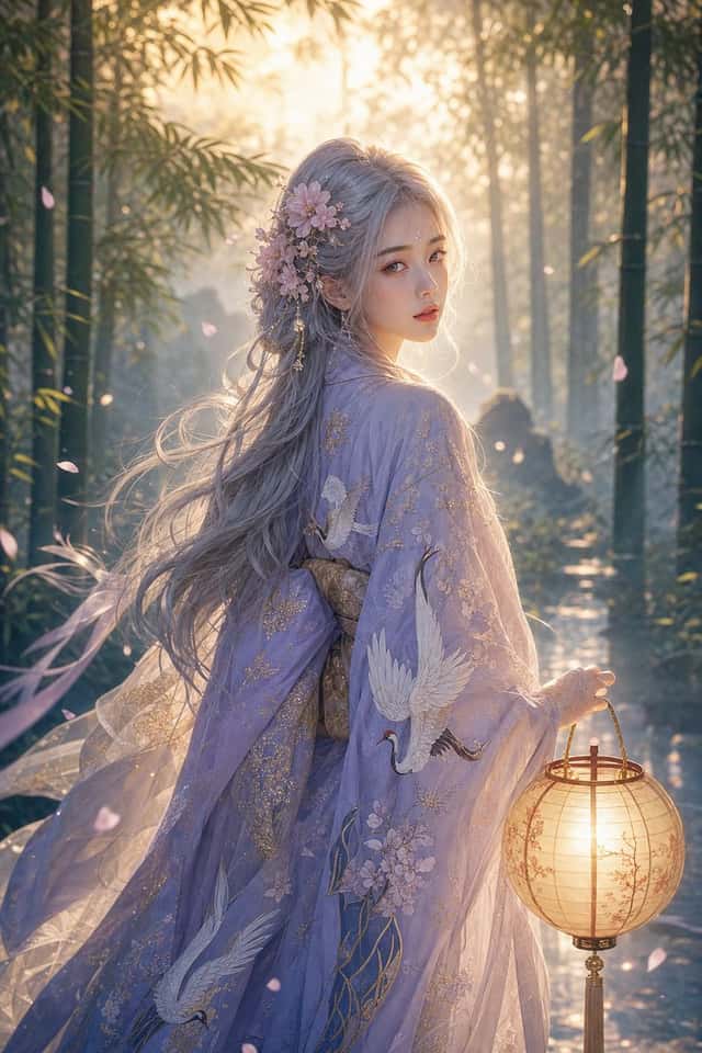 Serene East Asian Fantasy Portrait preview