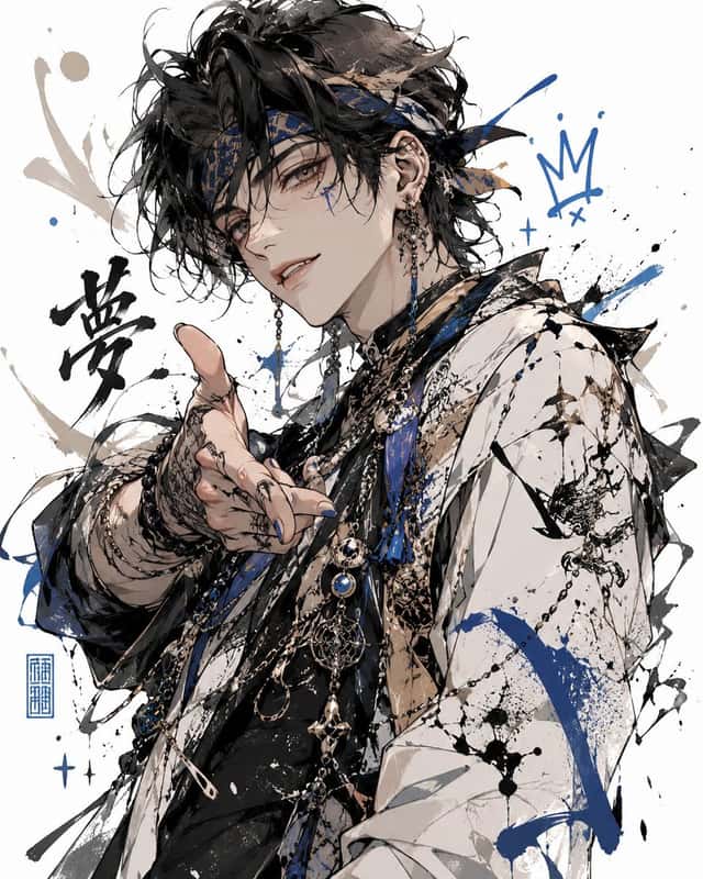 Censored Anime Ink Fashion Portrait preview