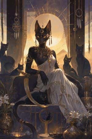 Egyptian Black Cat Goddess preview