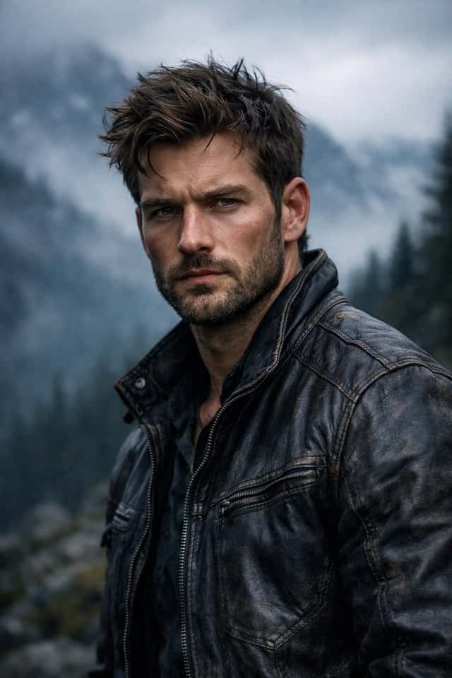 Cinematic Rugged Mountain Portrait preview