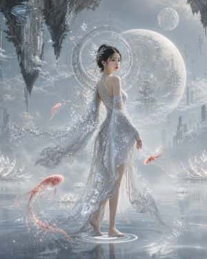 Oriental Futurism Female Concept Art preview