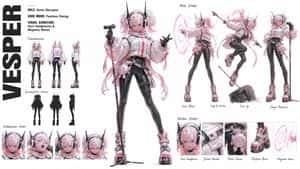 Vesper Cyberpop Character Sheet preview